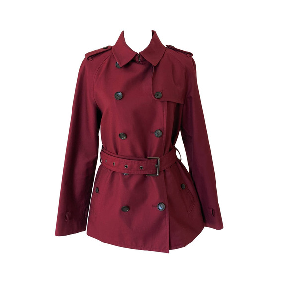 Coach Jackets & Blazers - COACH Classic Trench Belted Burgundy Coat Size Medium